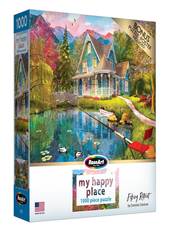 RoseArt - My Happy Place - Fishing Retreat - 1000 Piece Jigsaw Puzzle for Adults - Image 2